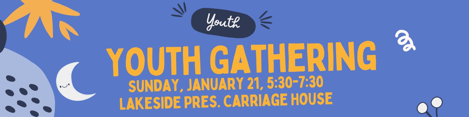 January 21 Youth Gathering Banner
