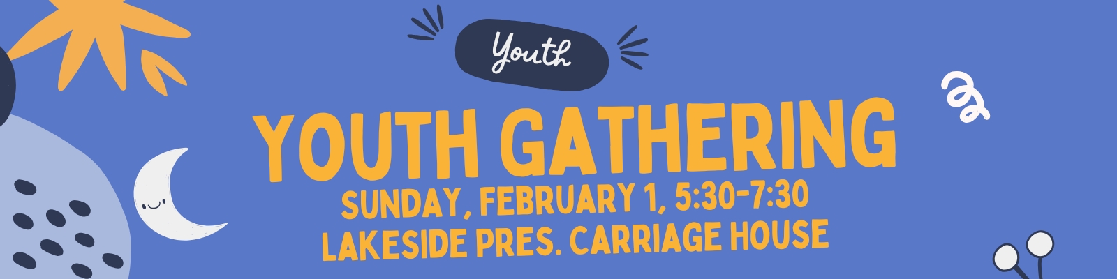 February 18 Youth Gathering Banner