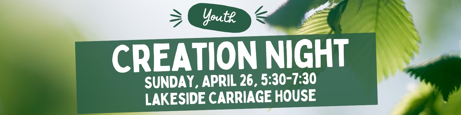 February 18 Youth Gathering Banner